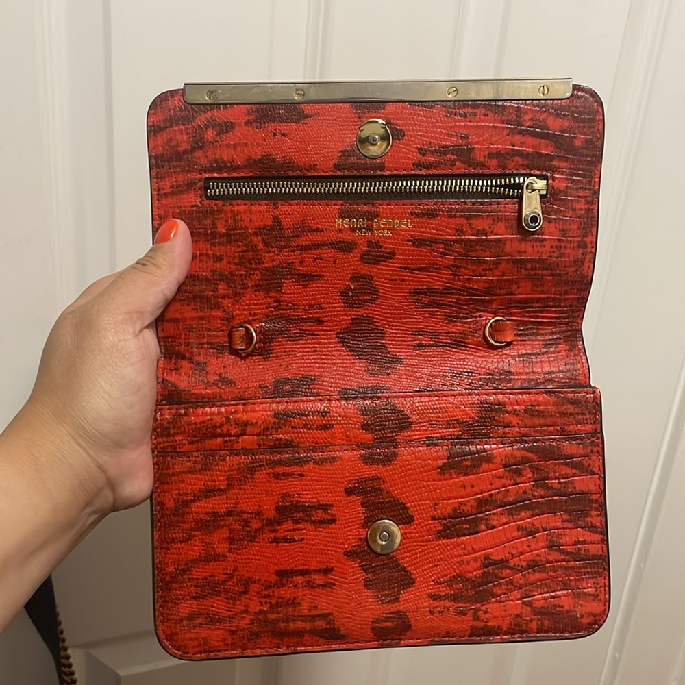 Henri Bendel New York snake print clutch - Picture 4 of 8
